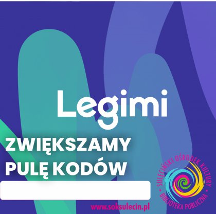 Legimi - zwiększamy pulę kodów