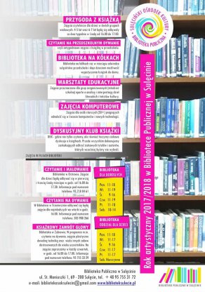 Nowa oferta zajęć w Bibliotece Publicznej w Sulęcinie - 2017/2018