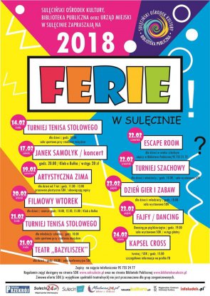 Ferie Zimowe w Sulęcińskim Ośrodku Kultury