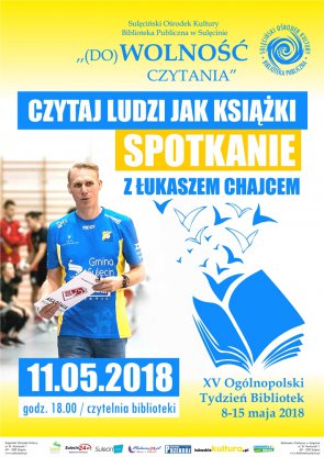 Czytaj ludzi jak książki - spotkanie z Łukaszem Chajcem