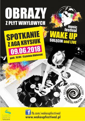 Spotkanie z Agą Krysiuk - obrazy z płyt winylowych