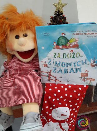 Czytanie na przedszkolnym dywanie - "Za dużo zimowych zabaw"