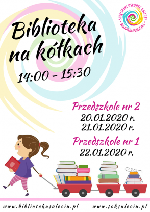 Biblioteka na kółkach zawita w Waszych przedszkolach!