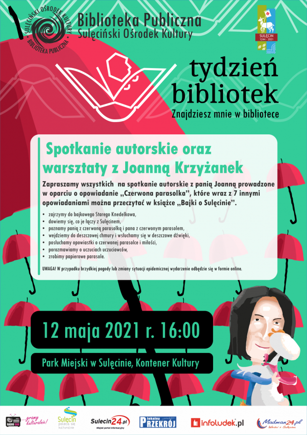 Tydzień Bibliotek 2021 - Spotkanie autorskie oraz warsztaty z Joanną Krzyżanek