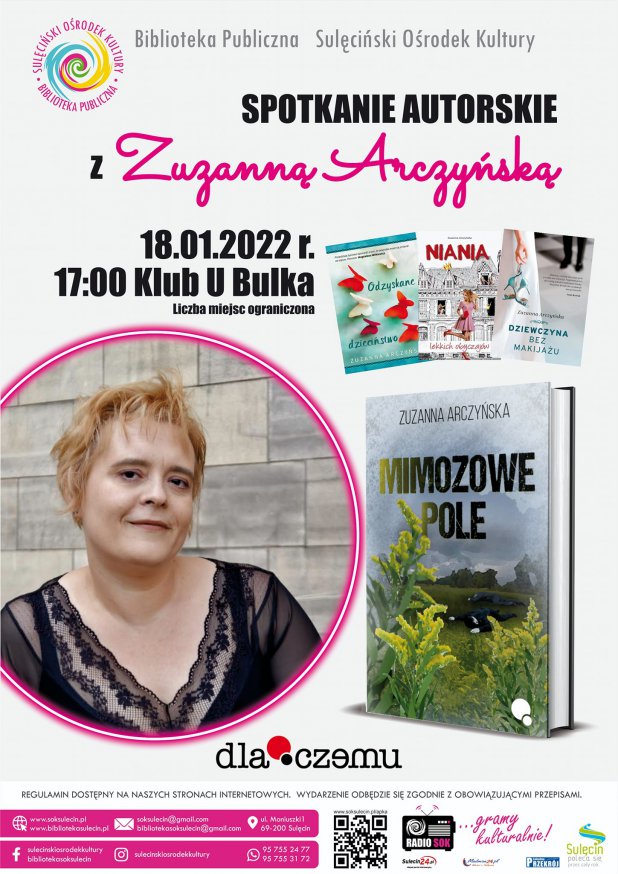 Spotkanie autorskie z Zuzanną Arczyńską
