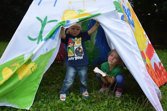 Indiańskie lato - robimy totemy i pieczemy podpłomyki...