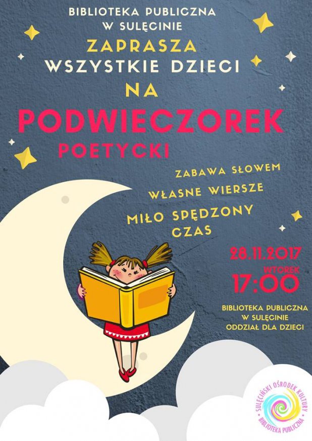 Podwieczorek poetycki dla dzieci - 28.11.2017r