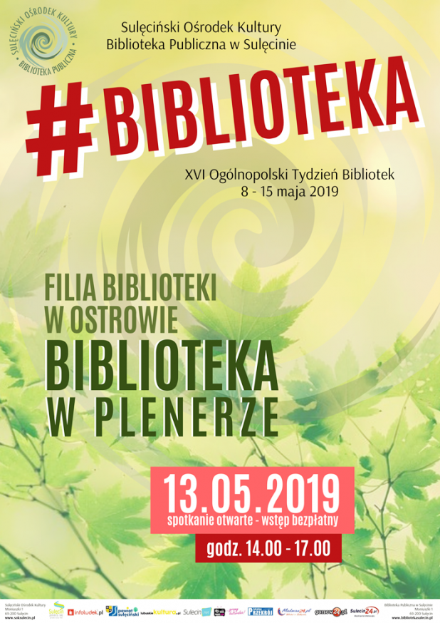 Tydzień Bibliotek 2019 - Filia Ostrów zaprasza!