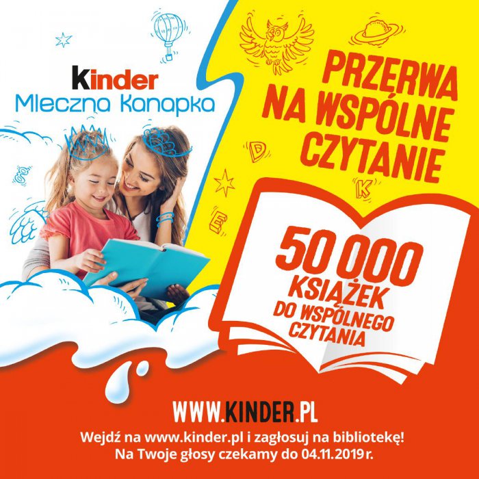 Przerwa na wspólne czytanie - zagłosuj na naszą bibliotekę!