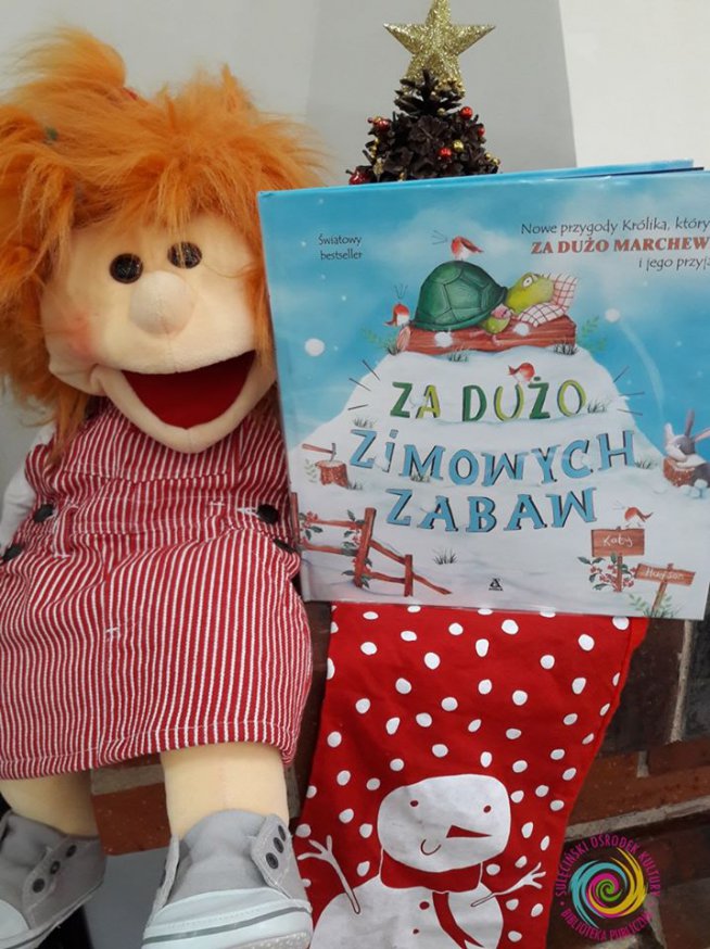 Czytanie na przedszkolnym dywanie - "Za dużo zimowych zabaw"